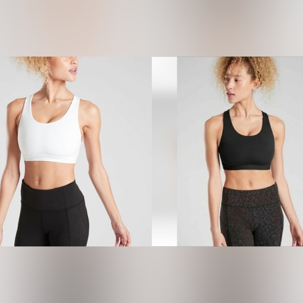 Athleta White and Black Sports Bras